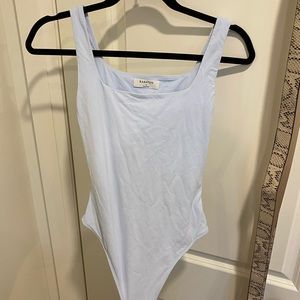 Aritzia Baby Blue Contour Bodysuit Size S